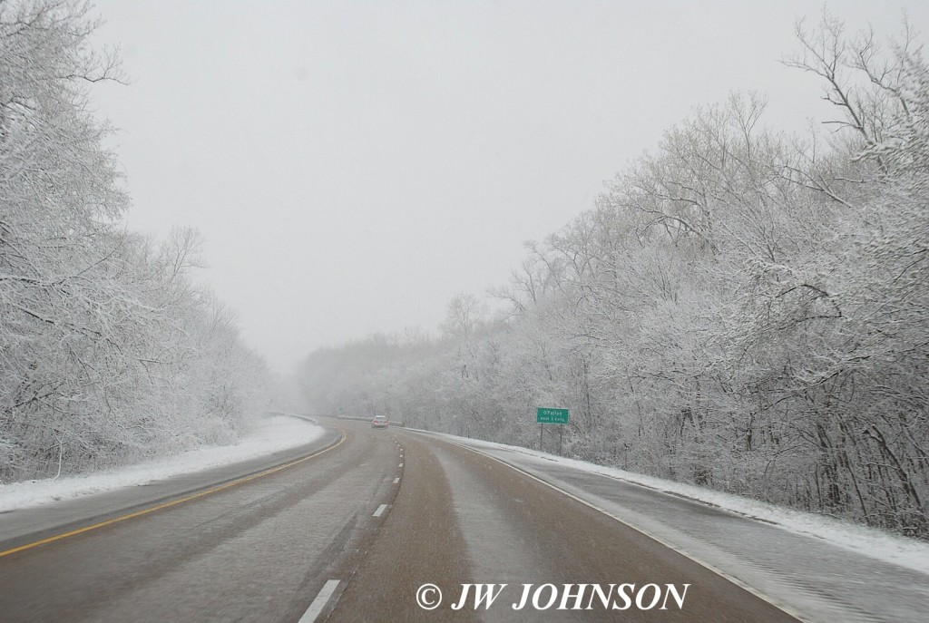 Approaching St Louis Winter Wonderland