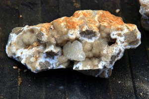 Druse Chunk with Poker Chip Center