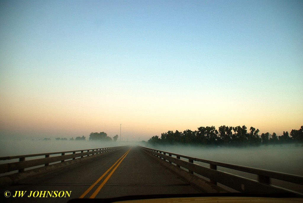 Hwy 62 Surrounded By Fog