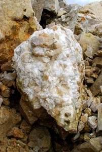 One Large Boulder in Pile