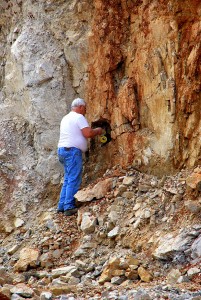 Ralph Gingerly Chipping Crystals Out
