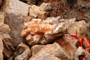 Red Colored Poker Chips Cluster