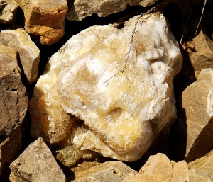 Yellow Poker Chip Chunk Found