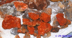 09 Pretty Red Calcite Druse