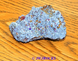 Chalcopyrite Dusted With Quartz Back Side