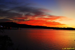 08 Arrived Lake Hamilton Sunset