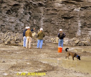 04 Phil Points Out Mineralized Zones at Quarry