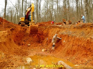 16 Digging Trench Toward Road