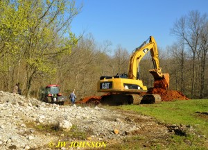 19 Moved Trackhoe Up to Hill By Columbia Mine