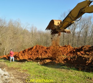 22 Jimmy Watches Progress of Trackhoe on Hill