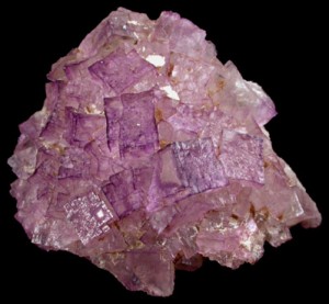 Fluorite With Barite On It