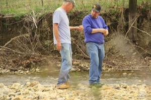 Phils Location Mark & I in Creekbed - Chucks Pix